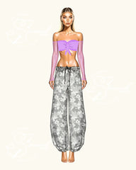 Top Corazón - Long Sheer Sleeves