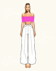 Top Enlace - Elbow-Length Sleeves