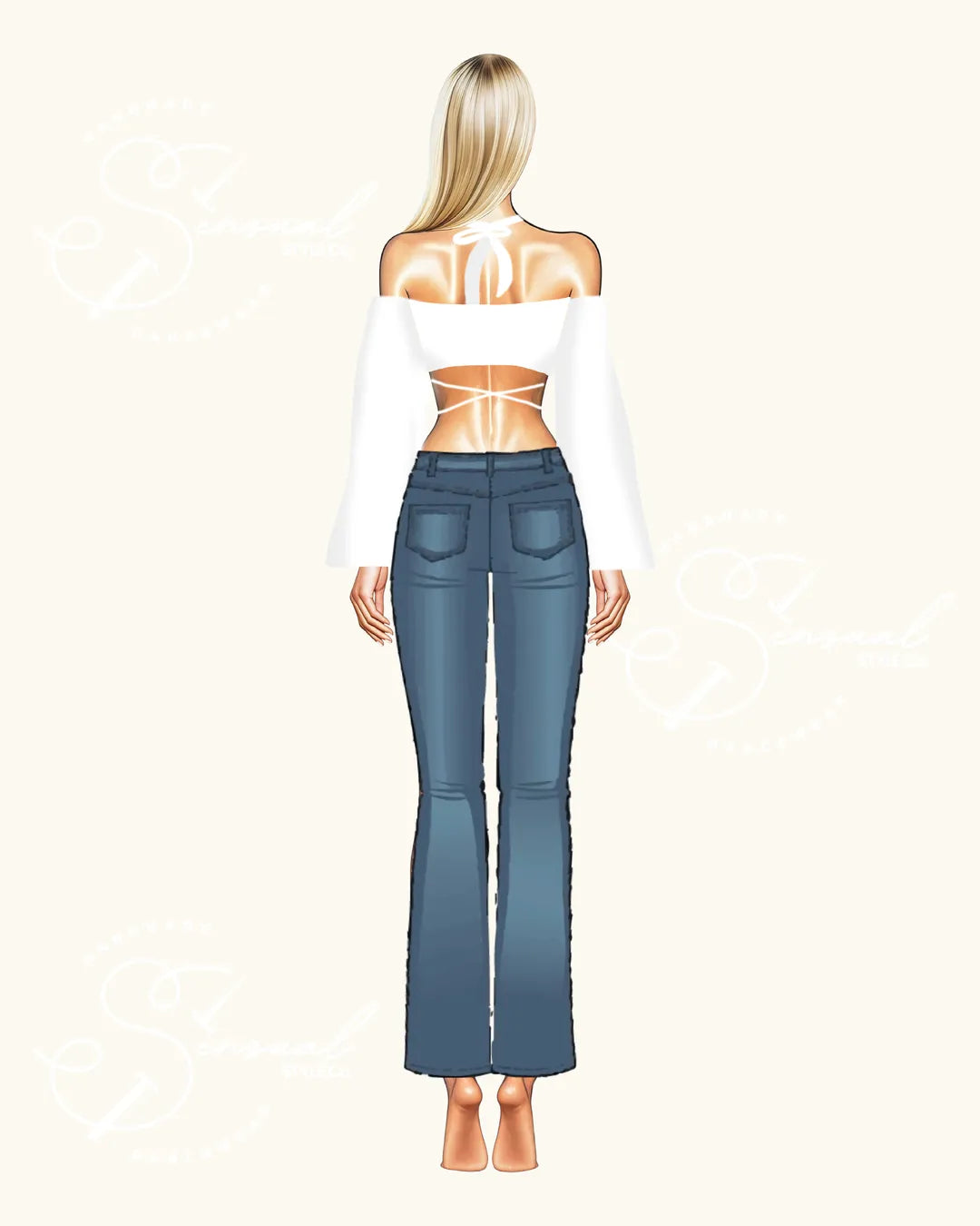 Top Abrazo - Flared Sleeves