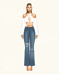 Top Abrazo - Flared Sleeves