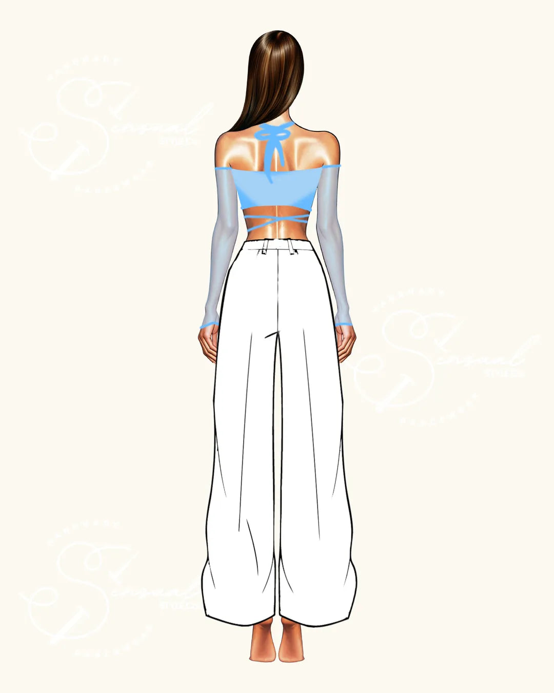 Top Abrazo - Long Sheer Sleeves