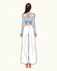 Top Abrazo - Long Sheer Sleeves