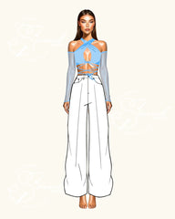 Top Abrazo - Long Sheer Sleeves