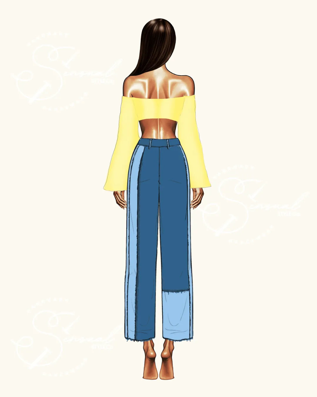 Top Corazón - Flared Sleeves