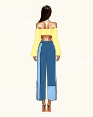 Top Corazón - Flared Sleeves