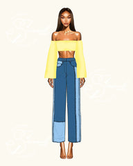 Top Enlace - Flared Sleeves
