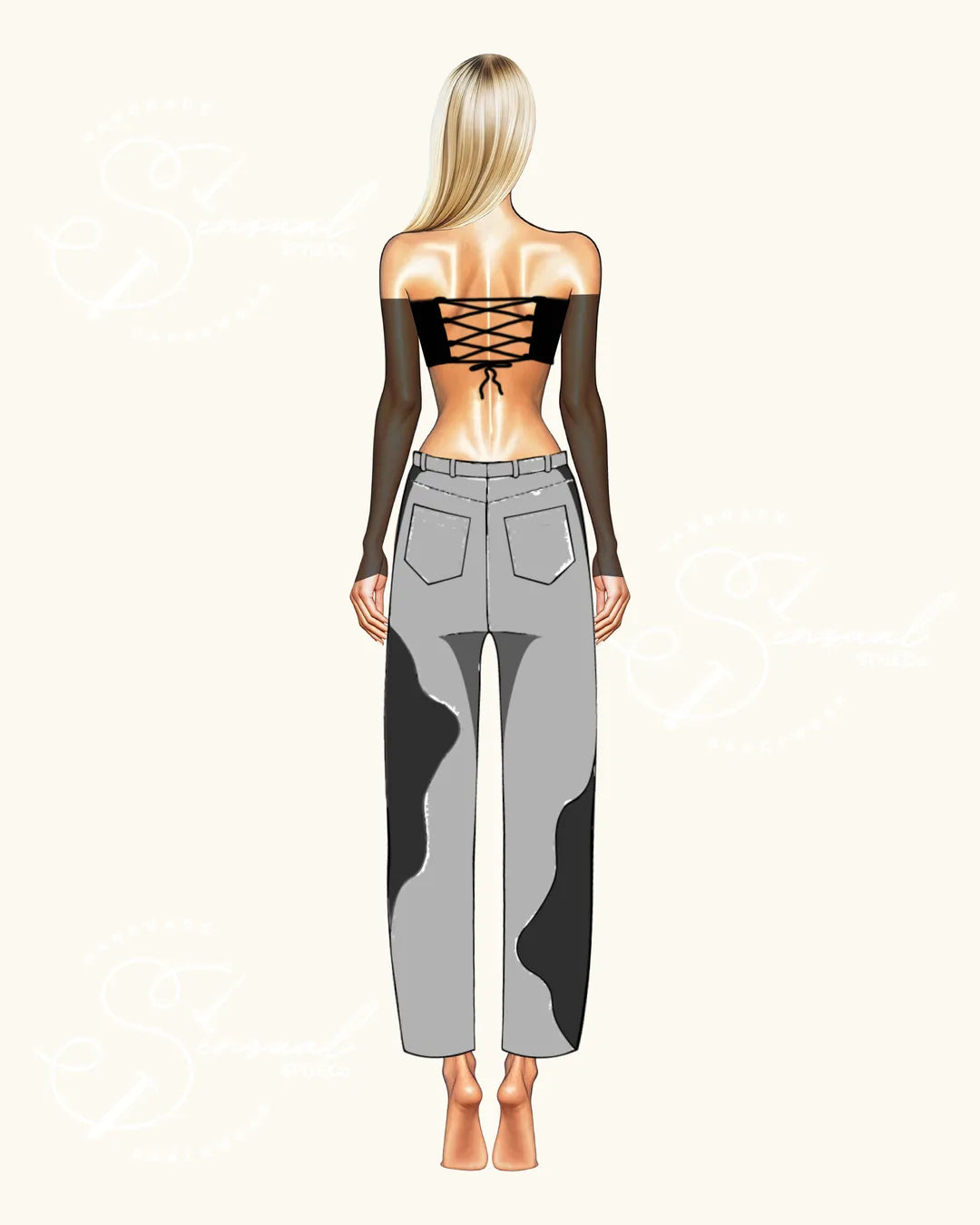 Top Enlace - Long Sheer Sleeves