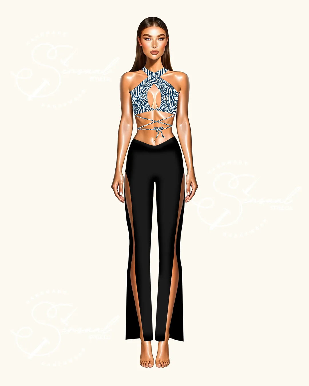 Pants Libertad - Wide Leg with Side Slits