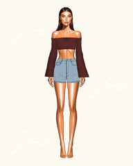 Top Sentimiento - Flared Sleeves