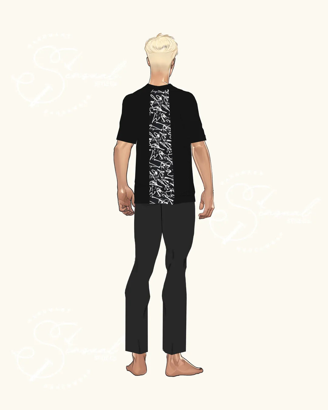 T-Shirt Trazo  - Black